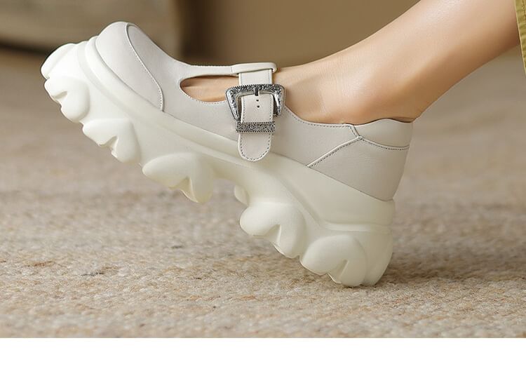 Platform T-Strap Shoes