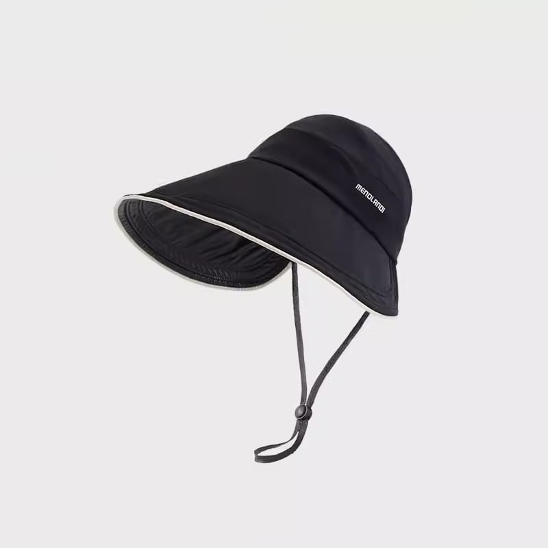 Sun Embroidered Hat Top Lettering Open