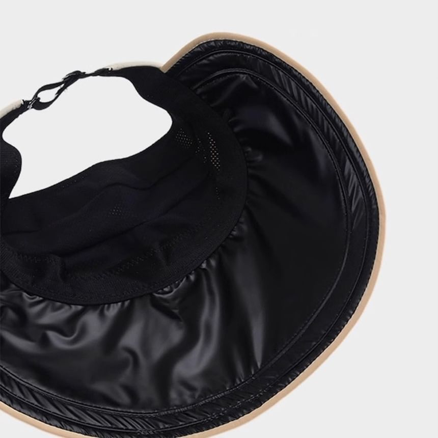 Sun Embroidered Hat Top Lettering Open