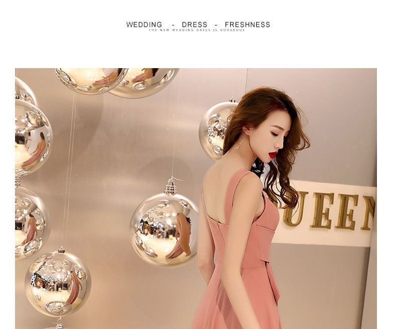 (Various Knot Gown Designs) A-Line Plain Evening