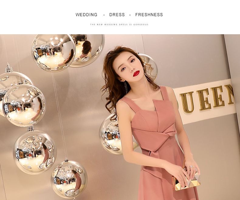 (Various Knot Gown Designs) A-Line Plain Evening