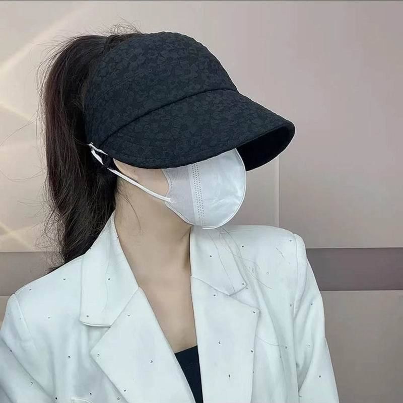 Hat Textured Top Open Plain