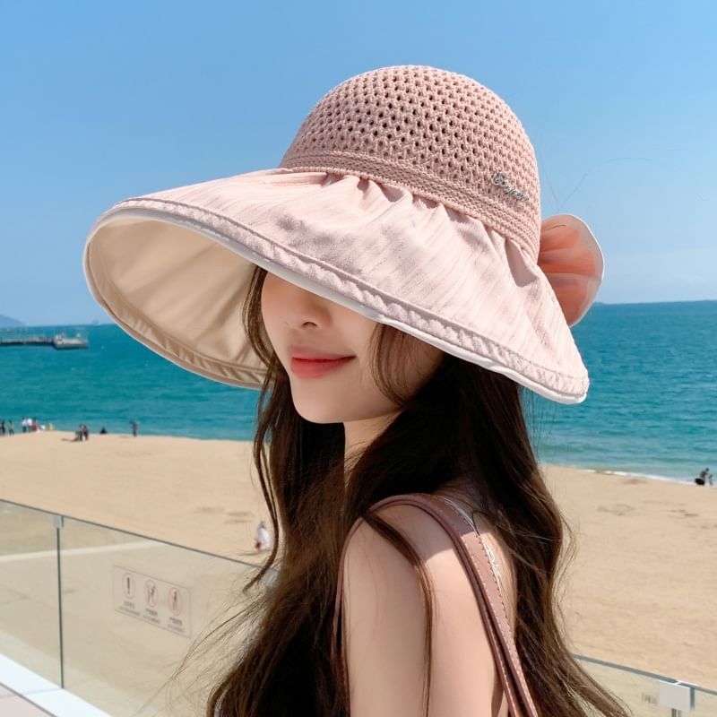 Open Sun Hat Top Perforated