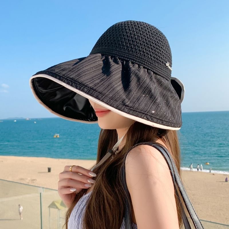 Open Sun Hat Top Perforated