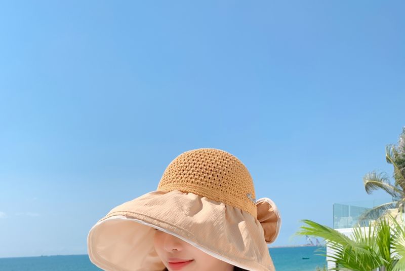 Open Sun Hat Top Perforated