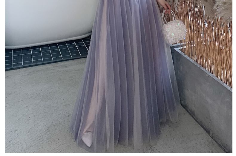 Embroidered (Various A-Line Designs) Dress Mesh Bridesmaid