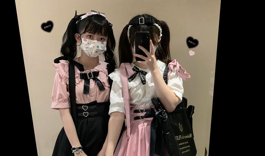 Suspender Mini A-Line Skirt