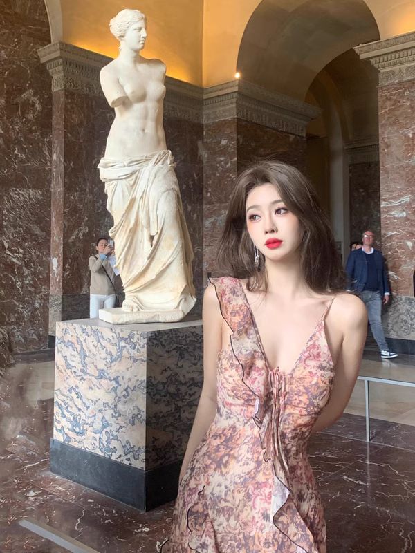 Ruffle Sundress Floral Maxi Sleeveless