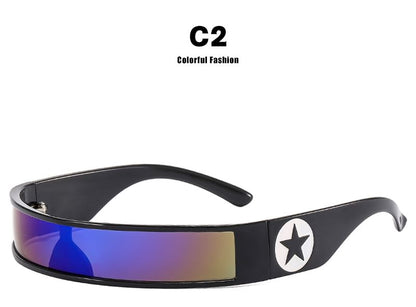 Y3K Futuristic Star Sunglasses