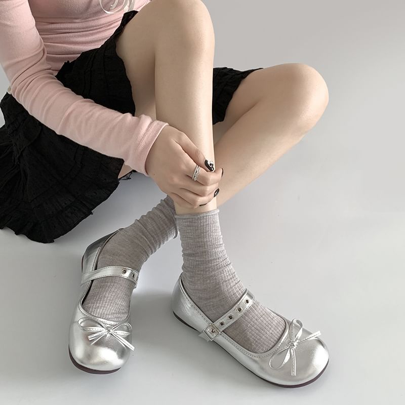 Flats Bow Mary Jane