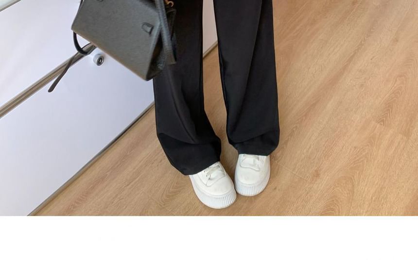 Pleated Wide High Suit Waist Leg Striped Pants