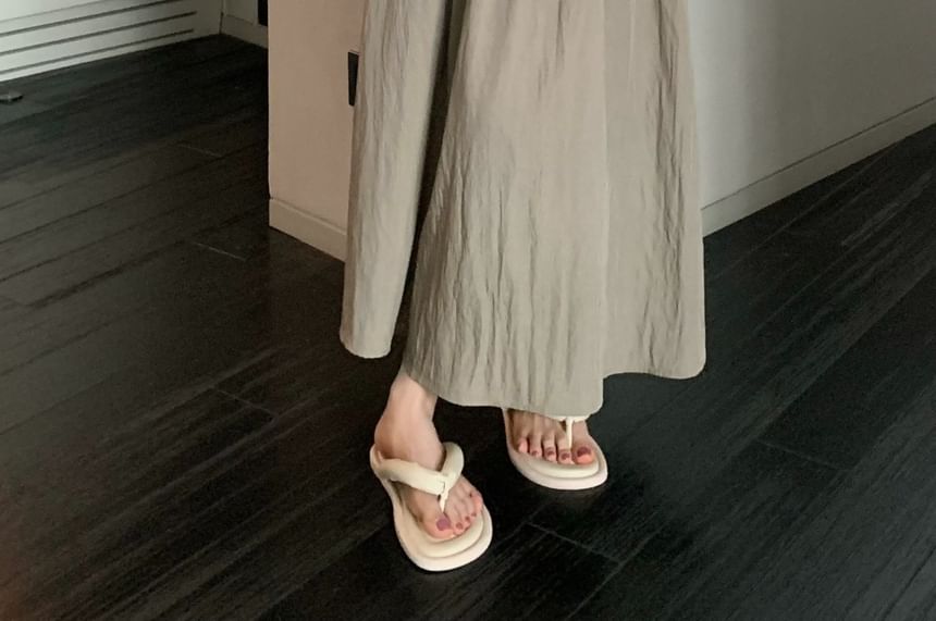 Skirt Maxi Plain A-Line Waist Elastic