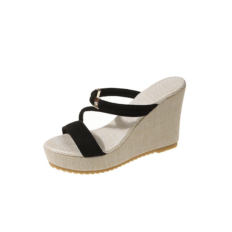 Sandals Platform Slide Wedge Strappy