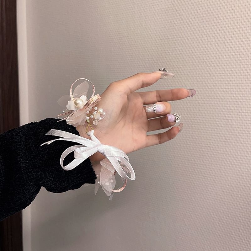 / Bracelet Mesh Floral Headband