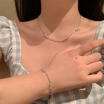 Bow Bead Necklace / Bracelet