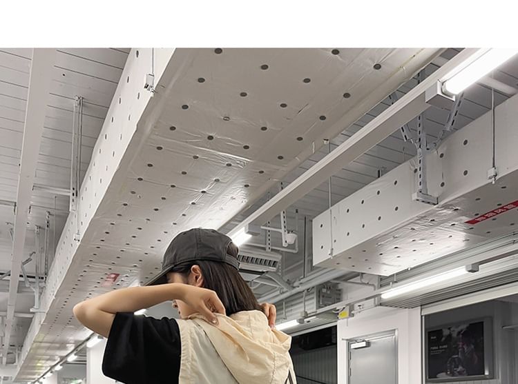 Lettering Duffel Nylon Bag