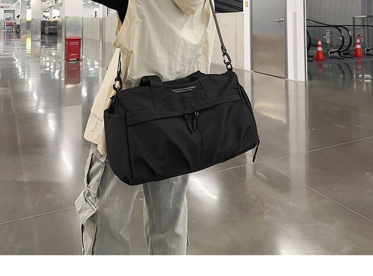 Lettering Duffel Nylon Bag