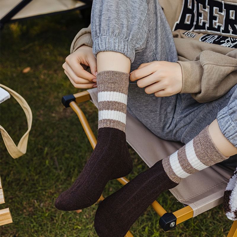 Striped Crew Socks