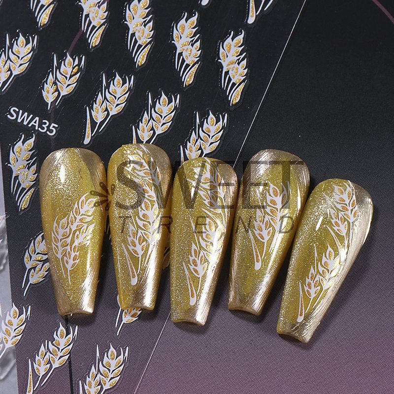 Wheat Nail Art Stickers (Various Designs)