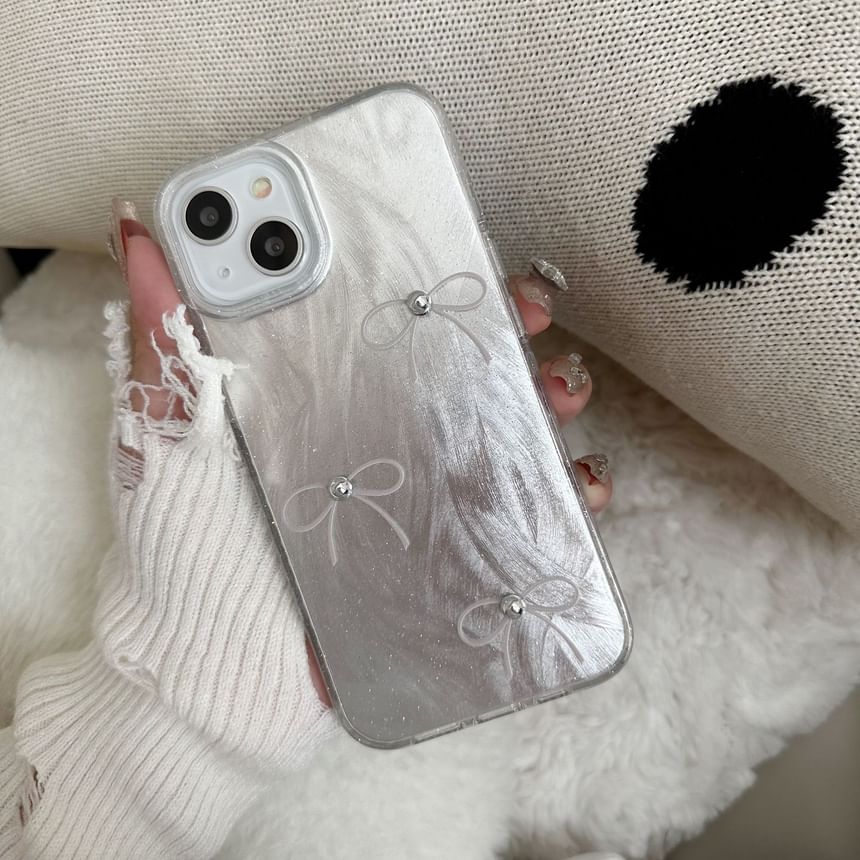 Bow Print Phone Case