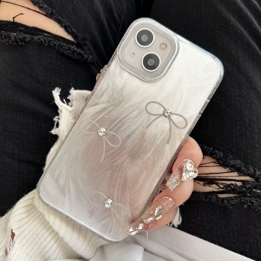Bow Print Phone Case