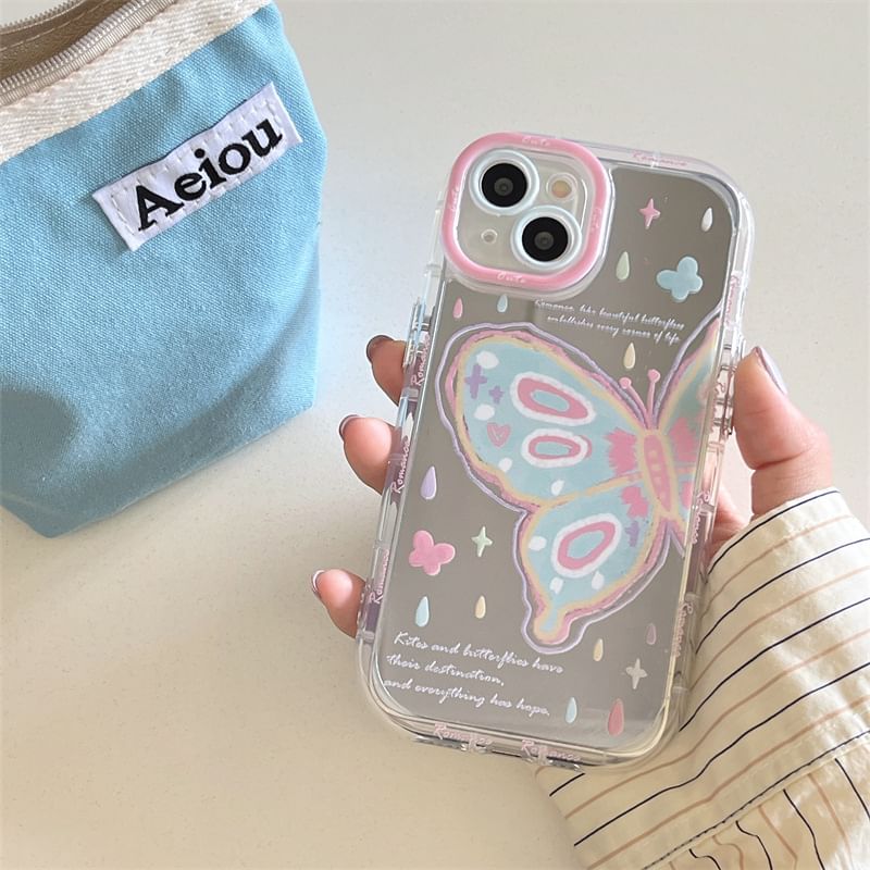 Print Mirrored Butterfly Phone Case