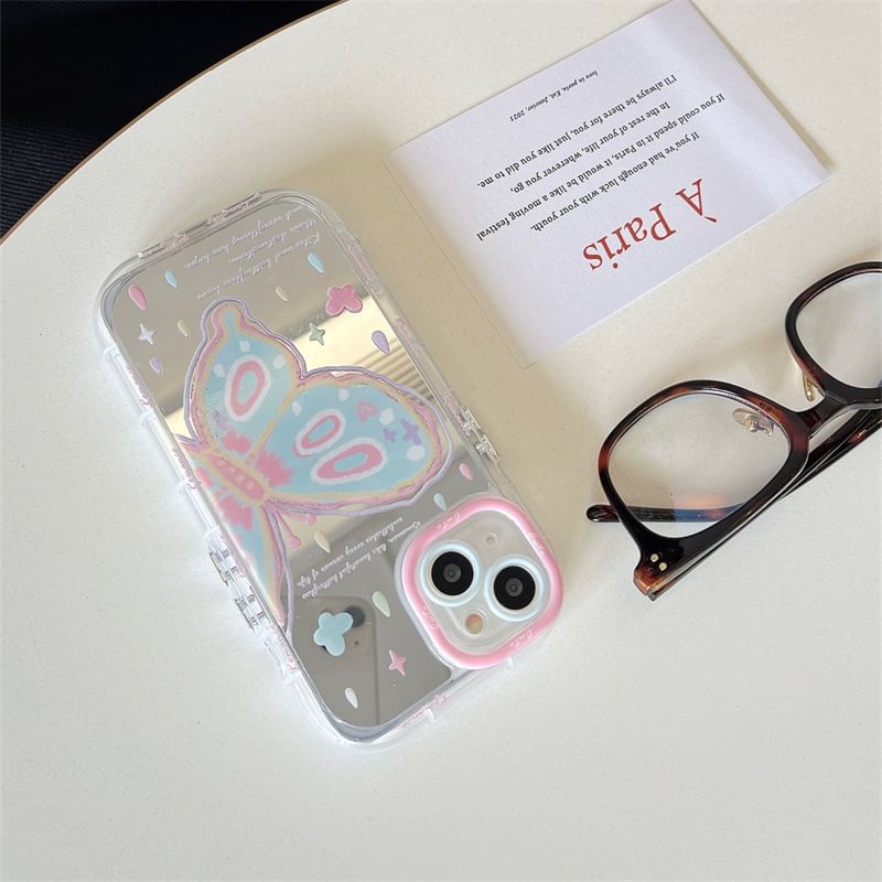 Print Mirrored Butterfly Phone Case