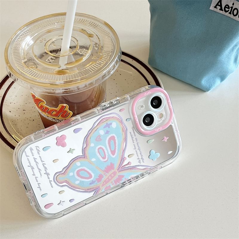 Print Mirrored Butterfly Phone Case