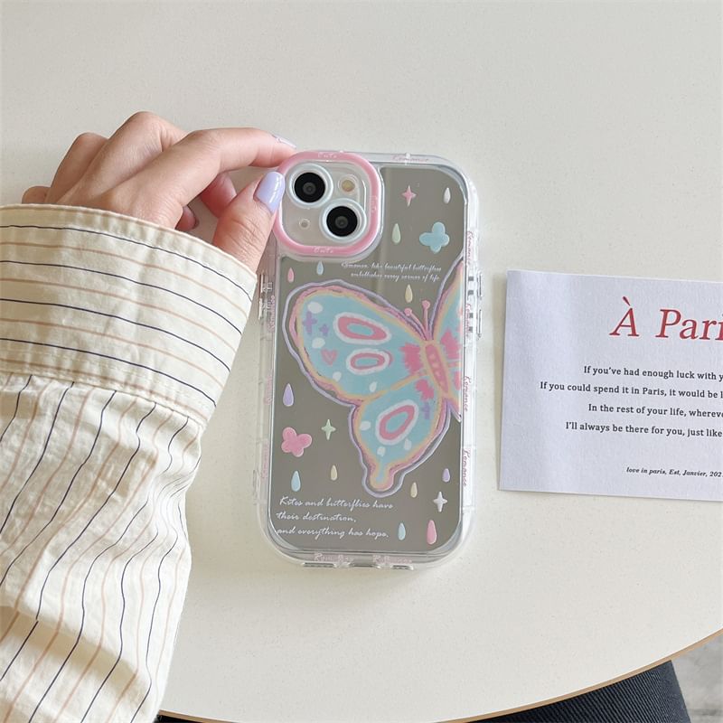 Print Mirrored Butterfly Phone Case