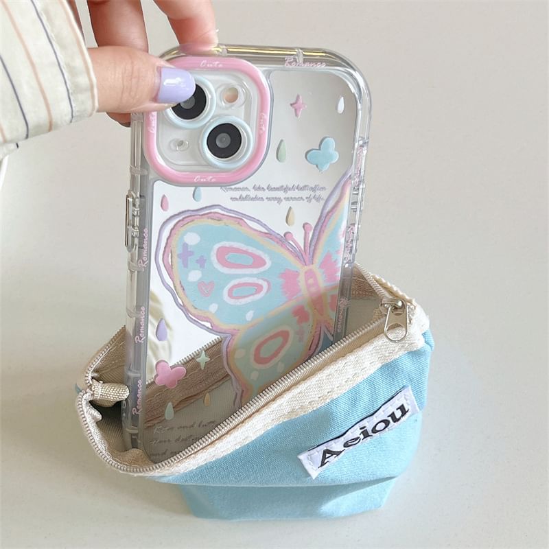 Print Mirrored Butterfly Phone Case