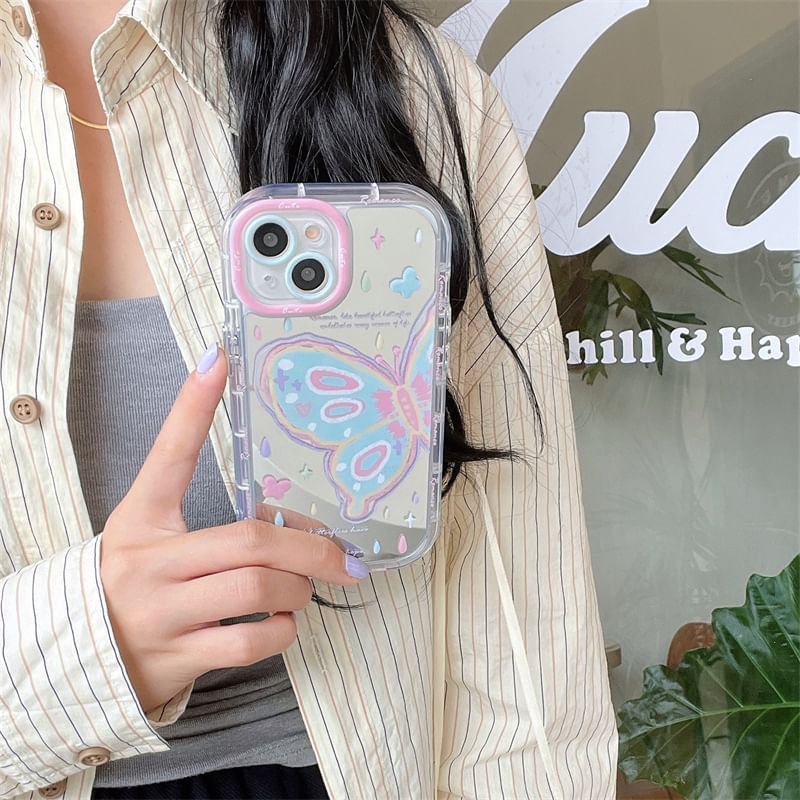 Print Mirrored Butterfly Phone Case