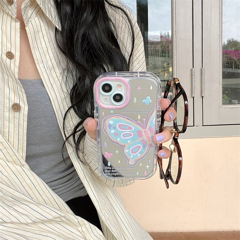 Print Mirrored Butterfly Phone Case