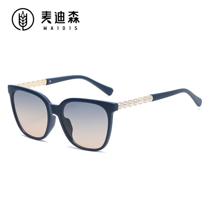 Square Sunglasses Faux Pearl