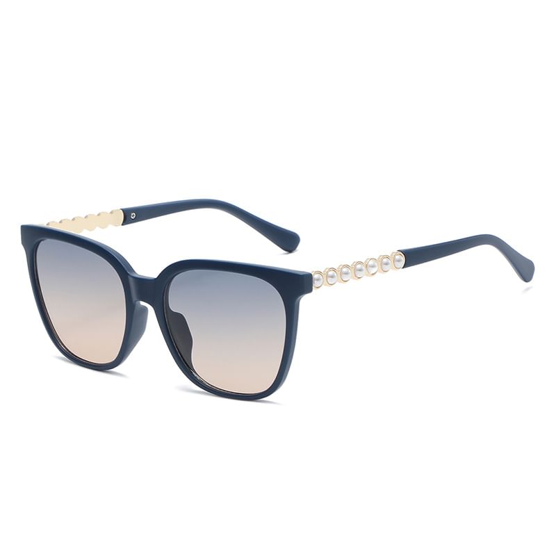 Square Sunglasses Faux Pearl