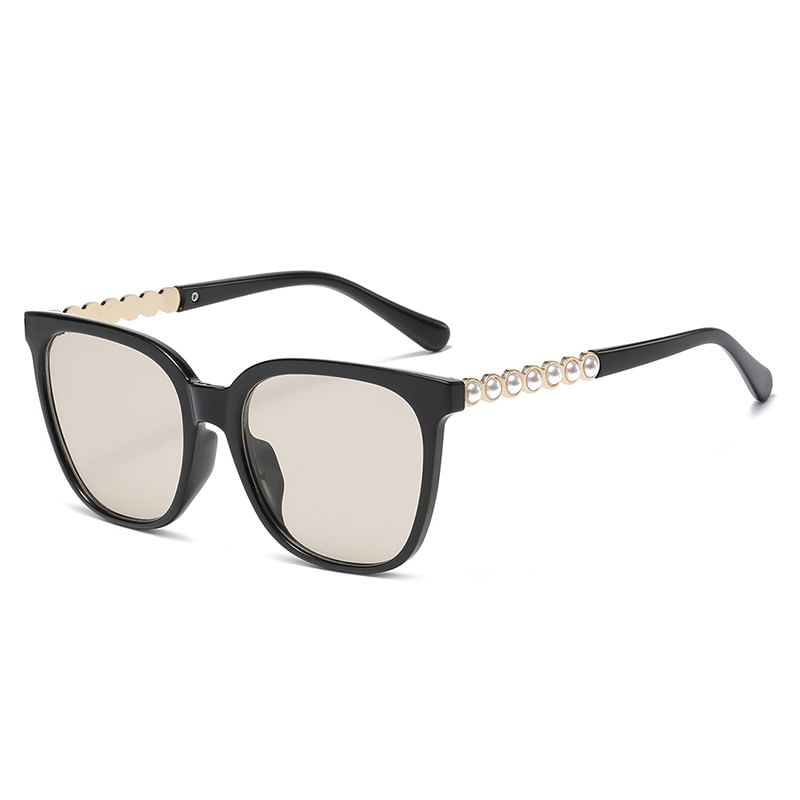 Square Sunglasses Faux Pearl
