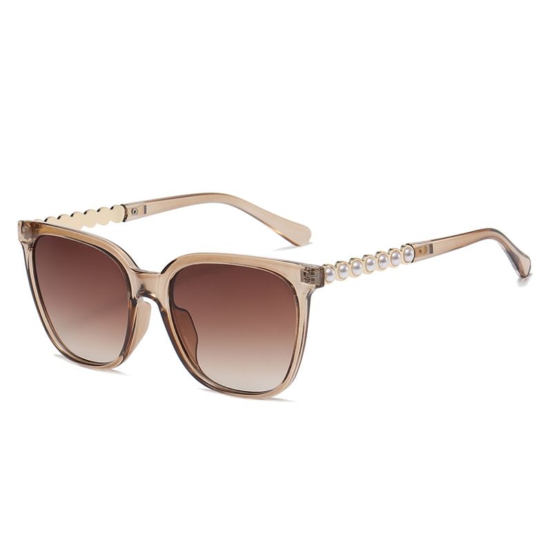 Square Sunglasses Faux Pearl