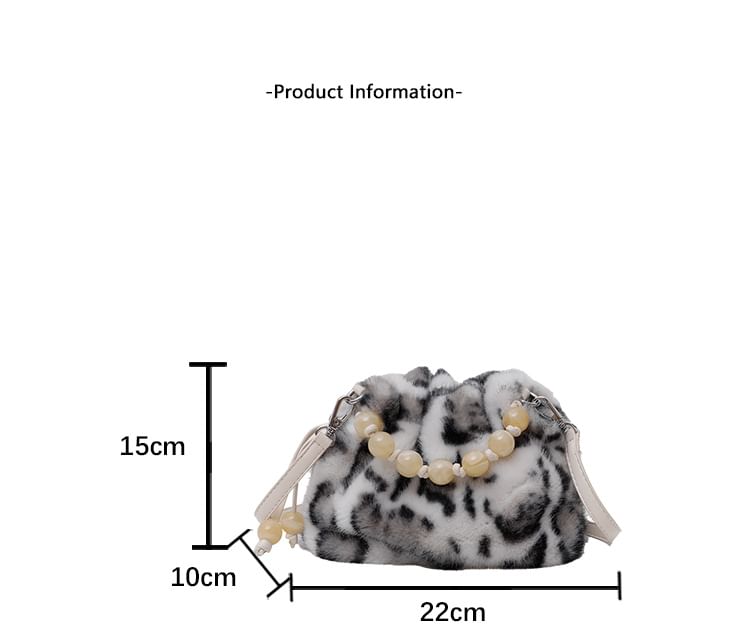 Crossbody Fluffy Bag Beaded