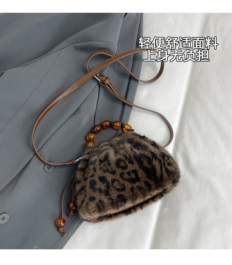 Crossbody Fluffy Bag Beaded
