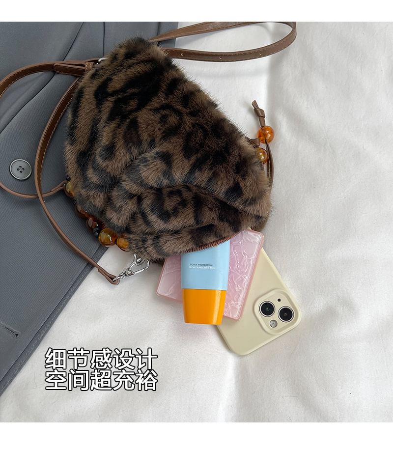 Crossbody Fluffy Bag Beaded