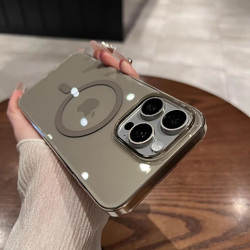 (Compatible Magnetic with Phone Transparent MagSafe) Case