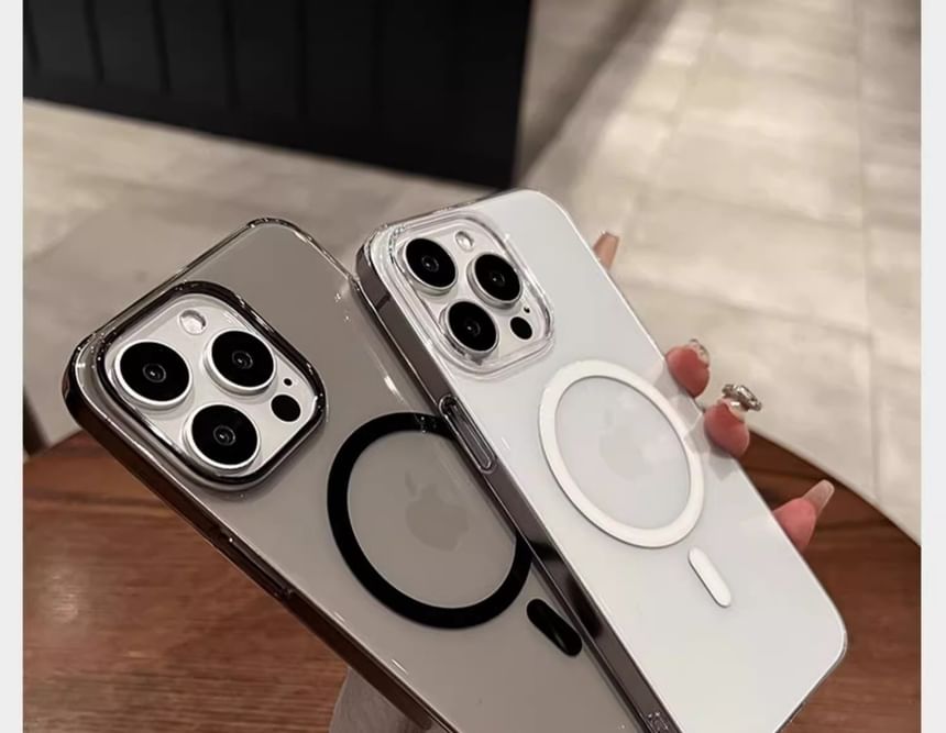(Compatible Magnetic with Phone Transparent MagSafe) Case