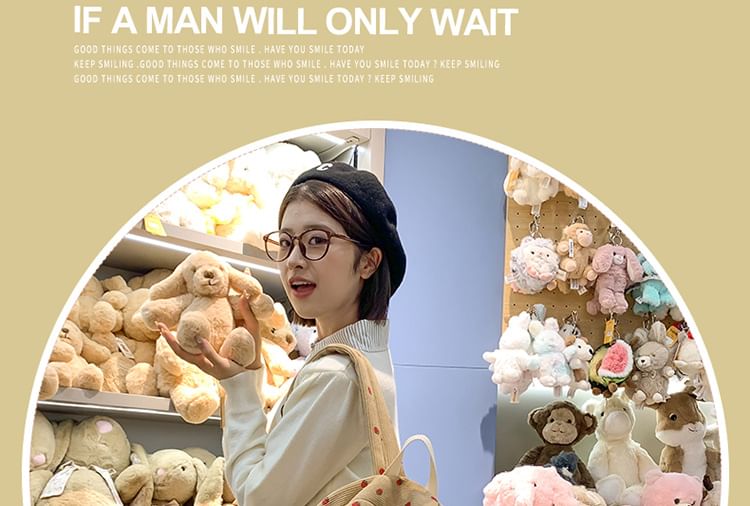 Print Strawberry Backpack Multi-Pocket