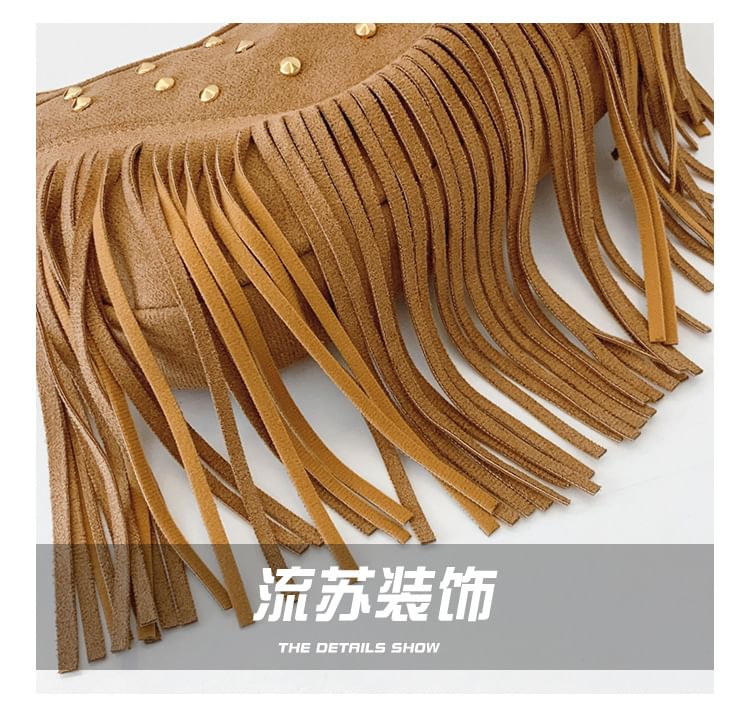 Tassel Bag Studded Crossbody