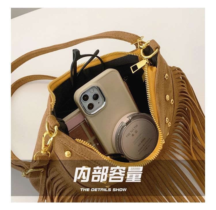 Tassel Bag Studded Crossbody