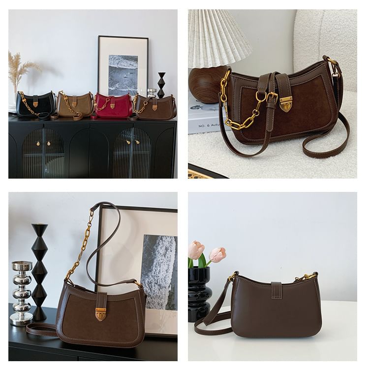 Strap Heart Crossbody Buckle Bag Chain