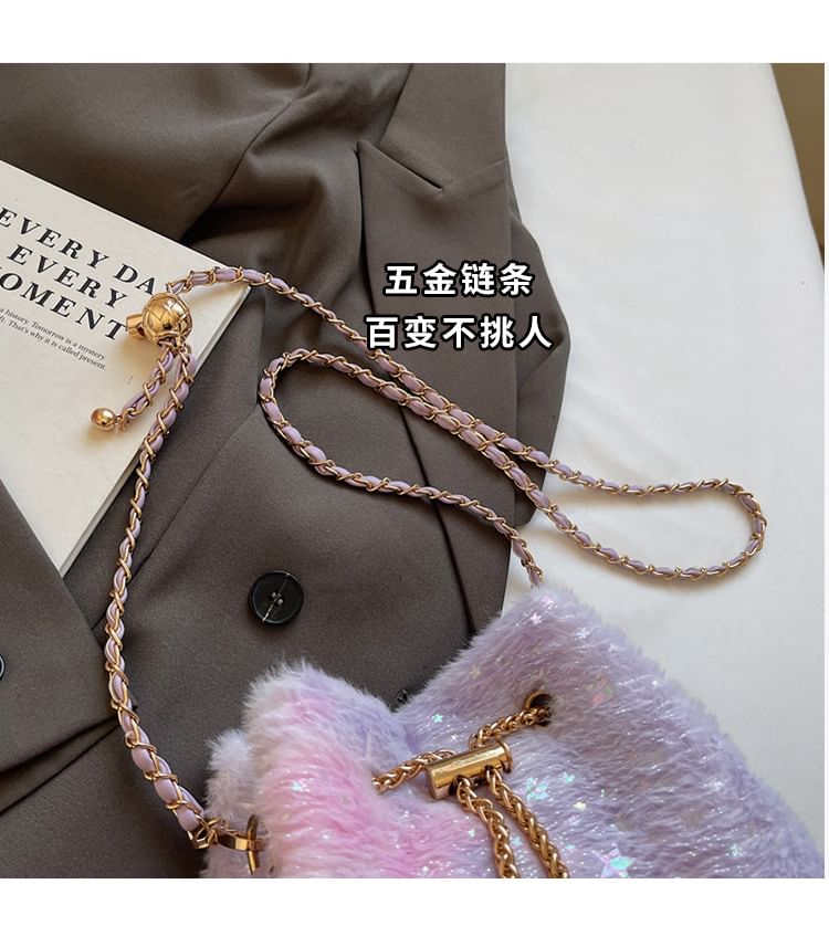 Star Chain Bucket Gradient Bag Print Strap