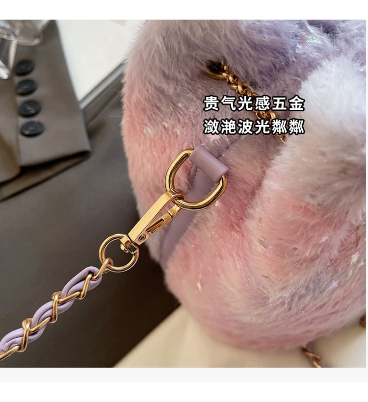 Star Chain Bucket Gradient Bag Print Strap