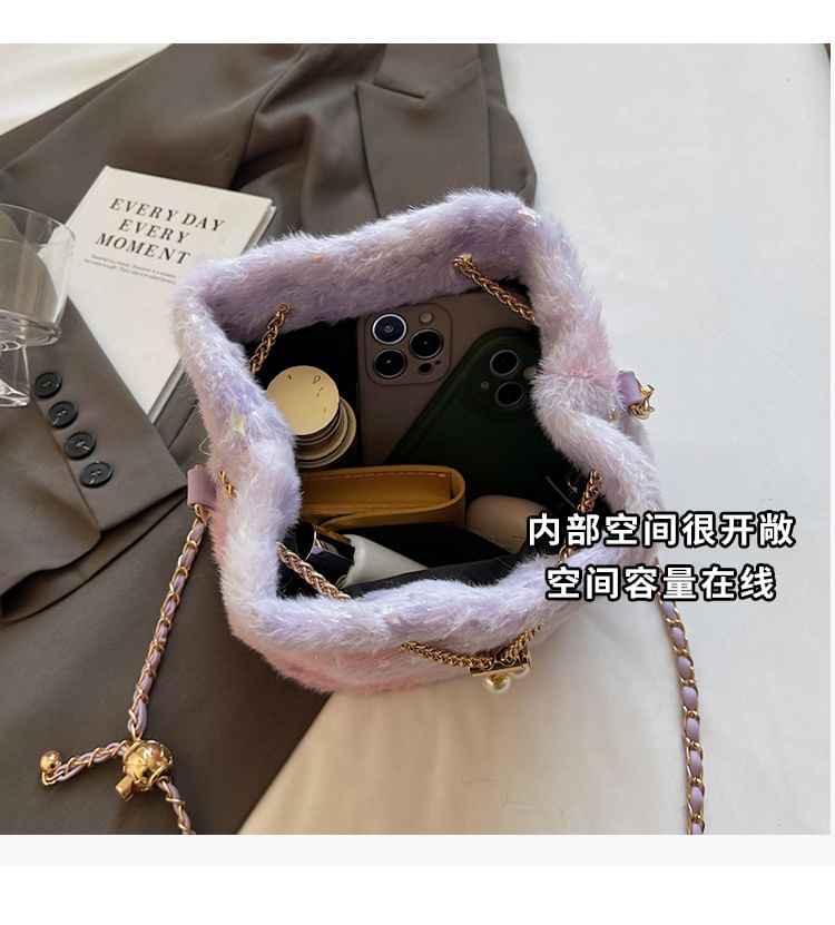 Star Chain Bucket Gradient Bag Print Strap