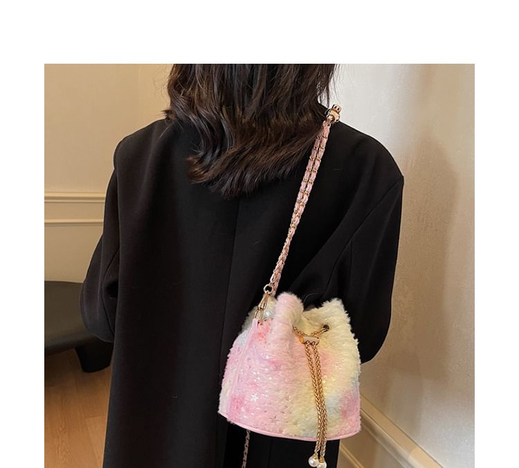 Star Chain Bucket Gradient Bag Print Strap