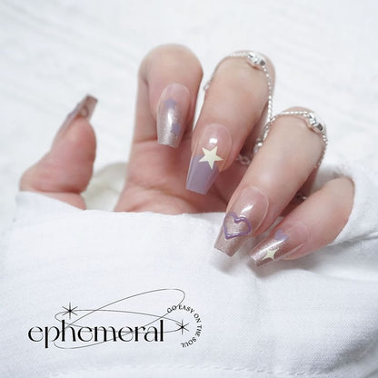 Star Heart Press On Nail